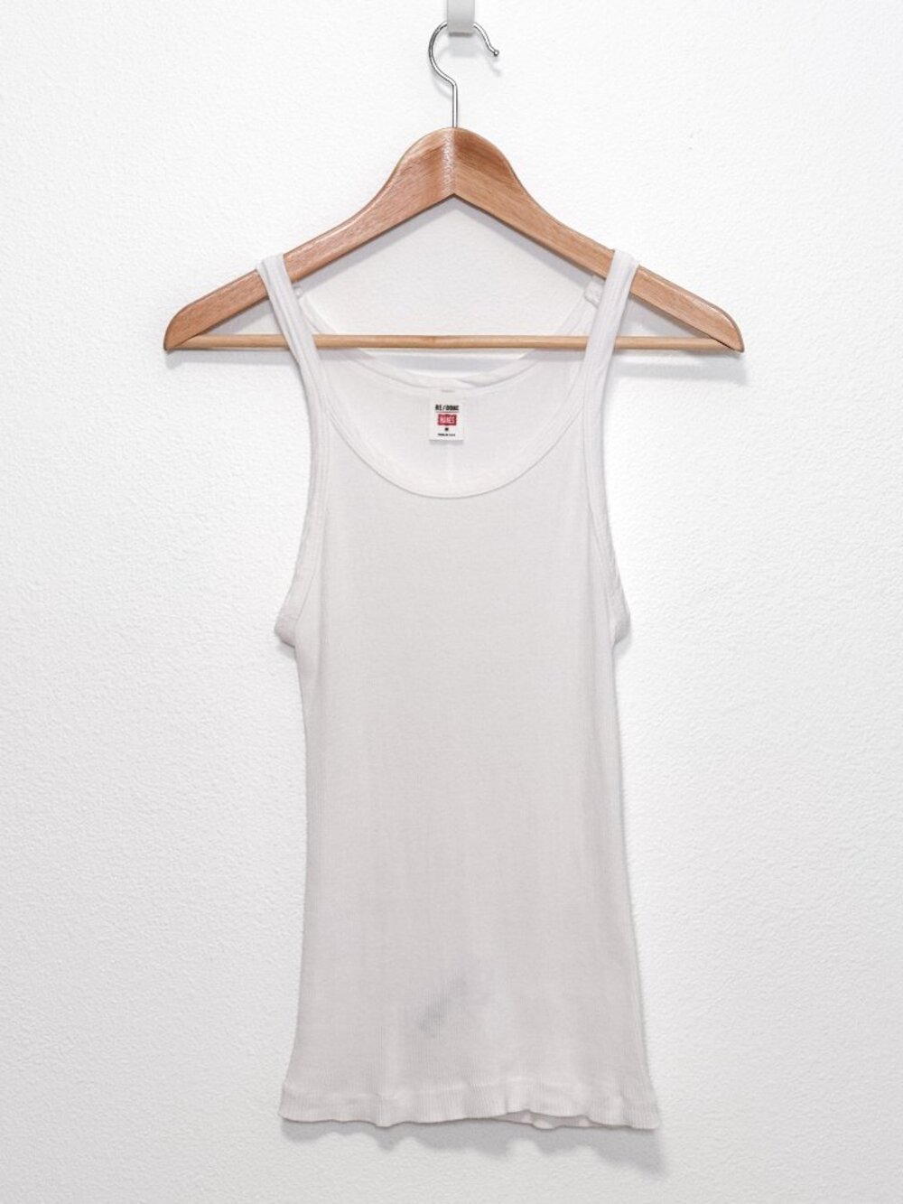 RE/DONE x Hanes Ribbed Cotton Tank Size Medium